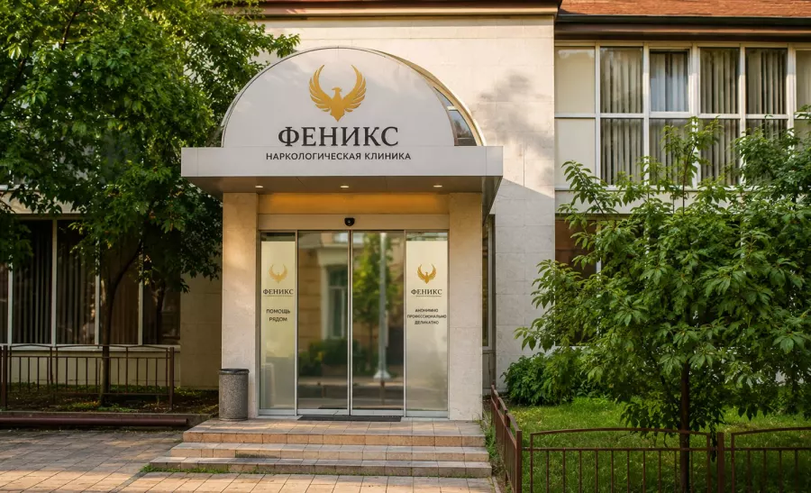 Вход в наркологическую клинику «Феникс» в Черемхове